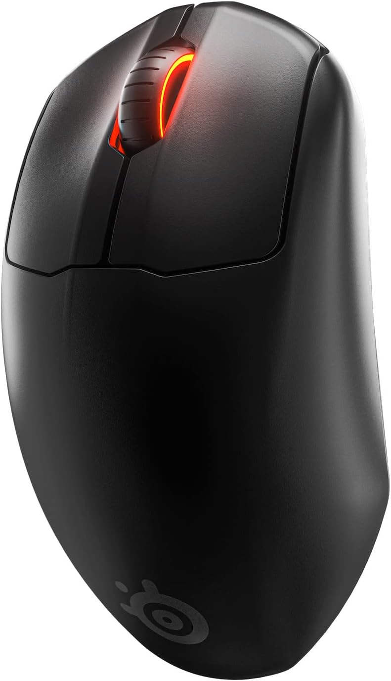 SteelSeries Prime Wireless - Esports Performance Wireless Gaming Mouse – 100 Hour Battery – 18,000 CPI TrueMove Air Optical Sensor – Magnetic Optical Switches