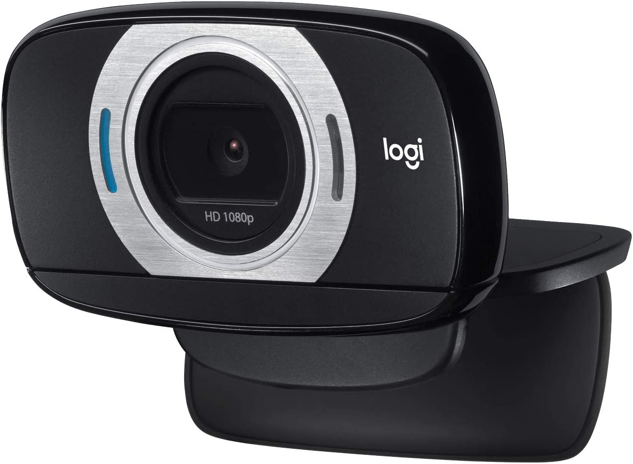 Logitech C615 Portable Webcam, Full HD 1080p/30fps, Widescreen HD Video Calling, Foldable, HD Light Correction, Autofocus, Noise Reduction