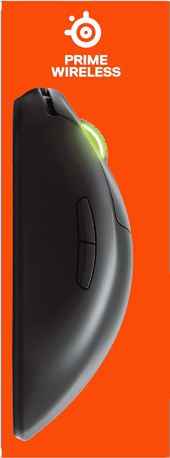 SteelSeries Prime Wireless - Esports Performance Wireless Gaming Mouse – 100 Hour Battery – 18,000 CPI TrueMove Air Optical Sensor – Magnetic Optical Switches