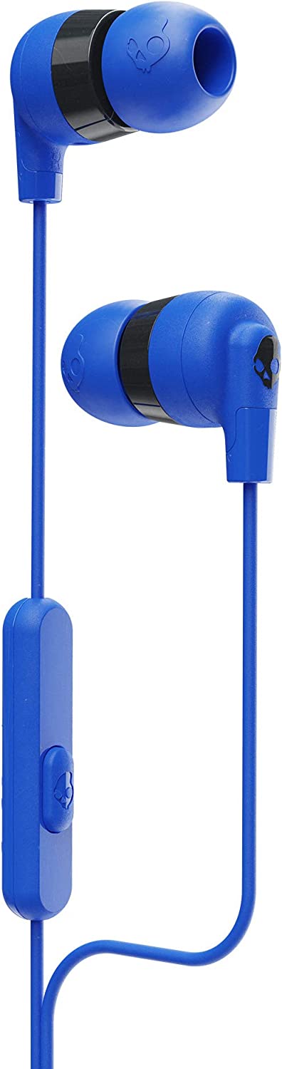 Skullcandy Ink'd+ Wired Earphones with Microphone, Cobalt