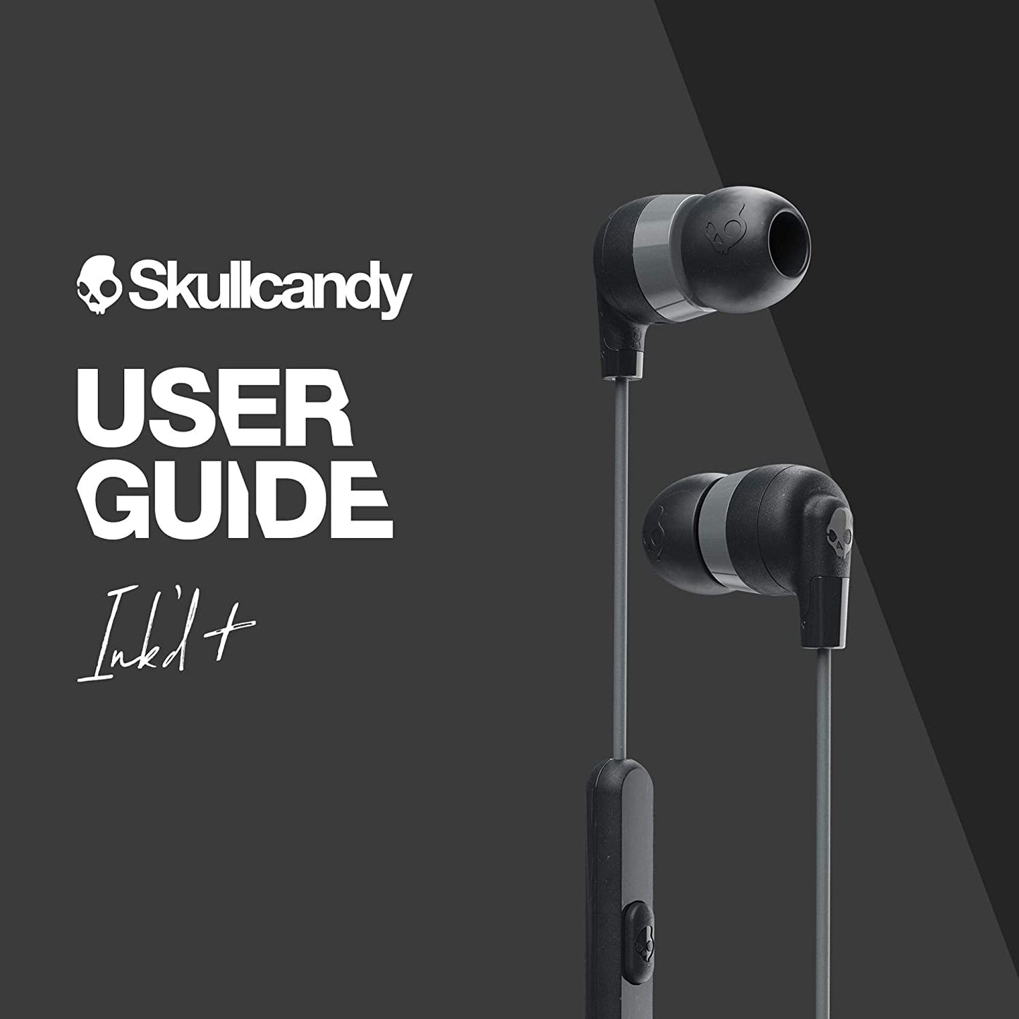 Skullcandy Ink'd+ Wired Earphones with Microphone, Black