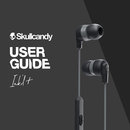 Skullcandy Ink'd+ Wired Earphones with Microphone, Black